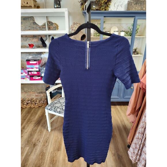 Karen Millen Designer Bodycon Blue Dress Size 2 Blue - Picture 9 of 11